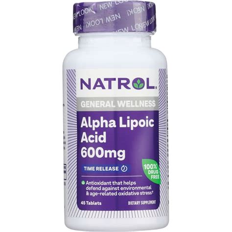 Natrol Alpha Lipoic Acid Time Release Mg Tabs Swanson Health