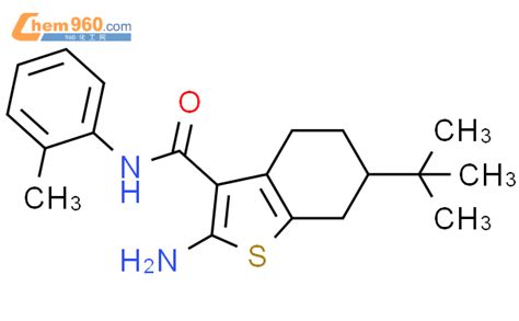 433251 65 1 2 Amino 6 Tert Butyl N O Tolyl 4 5 6 7 Tetrahydrobenzo