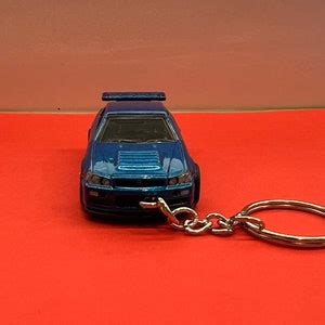 Hot Wheels Nissan Skyline Gt R R Premium Keychain Etsy