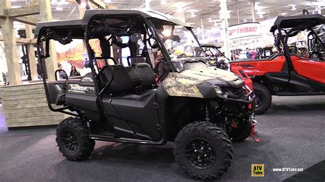 2019 Honda Pioneer 700 4 Deluxe Camo Utility Atv Walkaround 2018