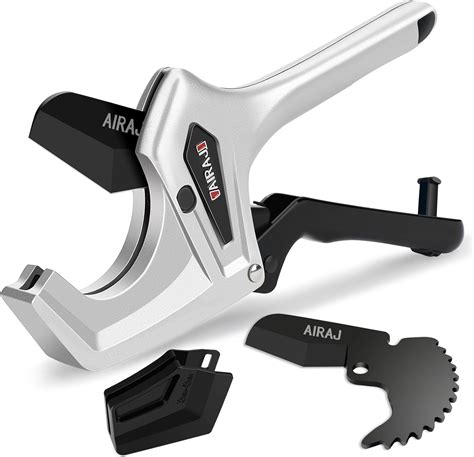 AIRAJ Ratchet PVC Pipe Cutter Heavy Duty Cuts Up To 2 Inches PVC Cutter