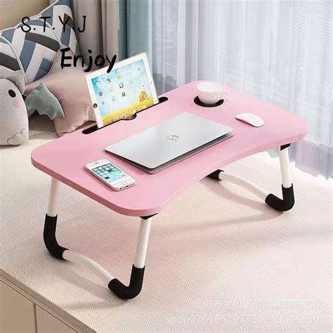 Foldable Laptop Study Table Lazy Bed Desk Portable Mainstays Wooden