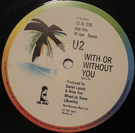 U2 With Or Without You 1987 Vinyl Discogs