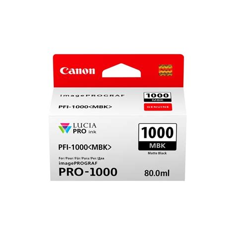 Canon Pfi R Servoir D Encre Noir Mat Ml C