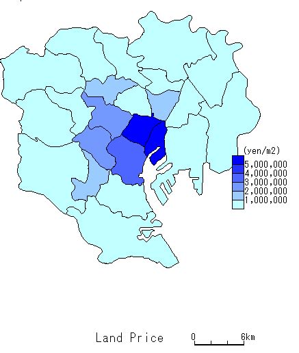 Tokyo 23 Wards Land Price Ranking, 2016 - How much is it in Tokyo?