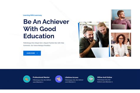 Learnway Professional Online Education Courses Elementor Template Kit