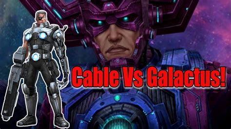 Cable Vs Galactus Giant Boss Raid Marvel Future Fight YouTube