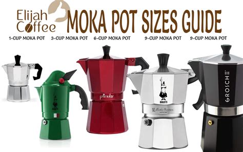 Moka Pot Sizes Guide Comparing All The Moka Pot Sizes In