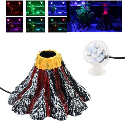 Amazon Aquarium Decorations Aquarium Volcano Ornament Kit With