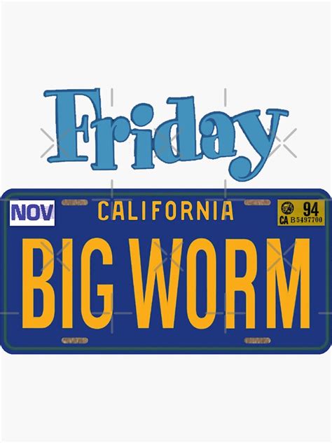 Friday Big Worm Ice Cream Sticker For Sale By Keilanodendy Redbubble