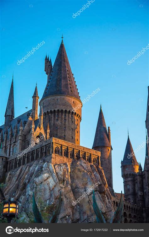 Hogwarts Castle Universal Studios Islands Adventure Stock Photo by ...