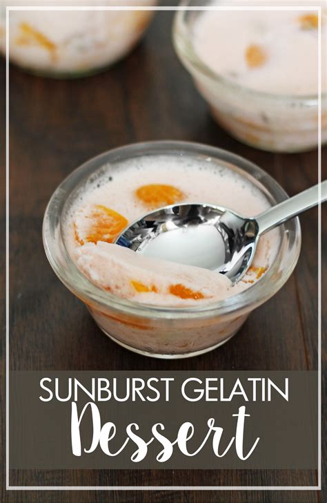 Sunburst Gelatin Dessert Marguerites Cookbook