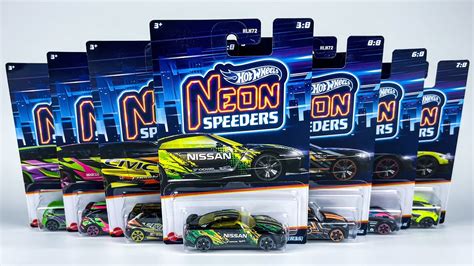 Unboxing 2023 Hot Wheels Themed Neon Speeders Toy Network