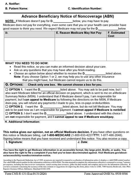 Medicare Abn Form Ten Great Medicare Abn Form Ideas That