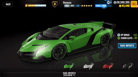 Lamborghini Veneno (Gold Star) specs! : r/CSRRacing2