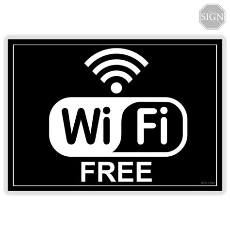 Free Wifi Zone Laminated Signage A Size Lazada Ph