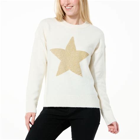 Curations X Sarah Anderson Women's Holiday Sweater - 21211332 | HSN