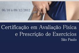 Curso De Certifica O Em Avalia O F Sica E Prescri O De Exerc Cios