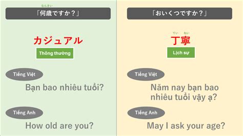 Bao Nhiêu Tuổi Tiếng Nhật Là Gì→なんさいですかand おいくつですか Ý Nghĩa Cách Dùng Của Cấu Trúc Này 【ngữ