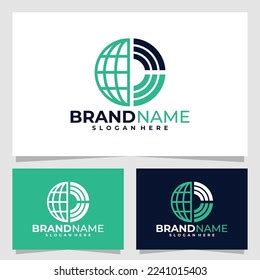 Network Logo Vector Design Isolated Stock Vector (Royalty Free ...