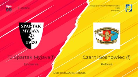 Assista TJ Spartak Myjava F X Czarni Sosnowiec F 03 02 2024