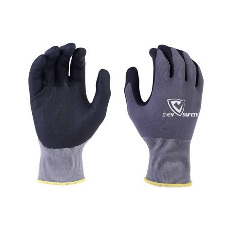 A12501 15G nylon+spandex, micro foam nitrile coated work gloves - www
