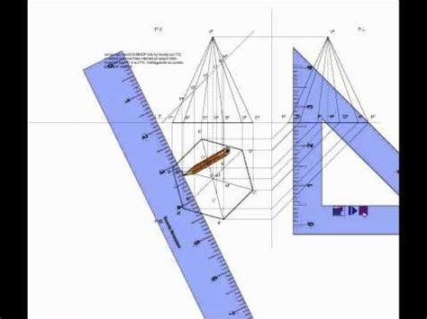 Piramide A Base Esagonale Sezionata Con Un Piano Inclinato Rispetto Al