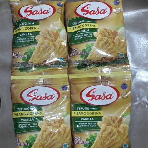 Jual Tepung Pisang Goreng Vanilla Sasa Sachet G Shopee Indonesia