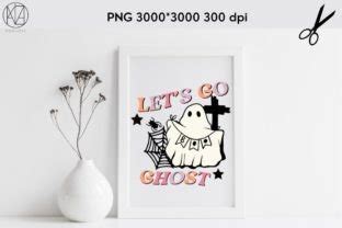 Retro Ghost Halloween Png Graphic By Momixzaa Creative Fabrica