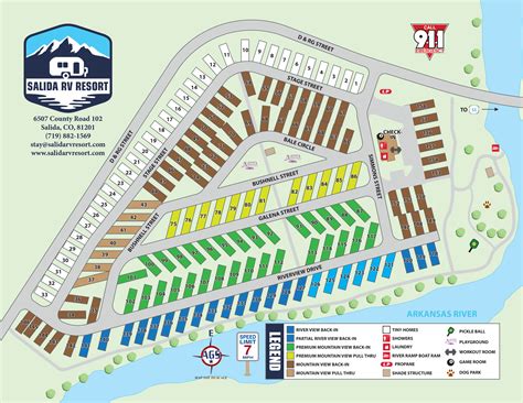 Park Map — Salida Rv Resort