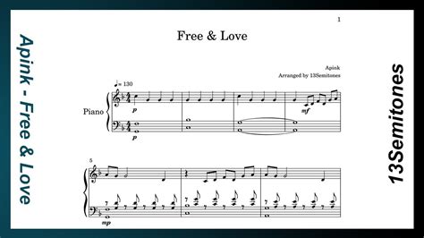 Apink Free Love Free Piano Sheets YouTube