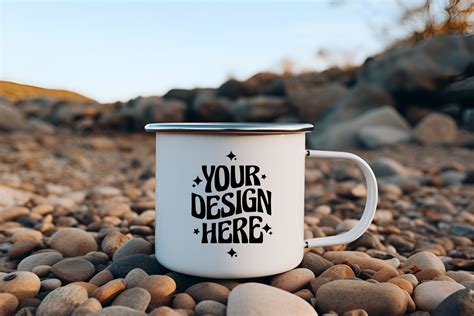 Camping Enamel Mug Mockup Graphic By Mockup Infinity Creative Fabrica