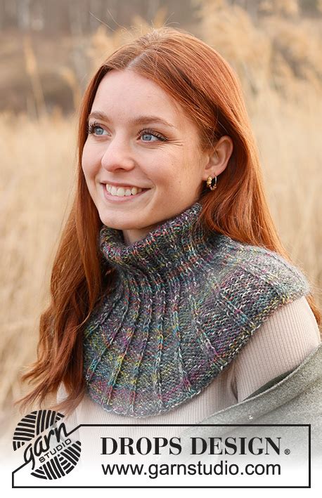 Brianna Neck Warmer Drops 234 31 Free Knitting Patterns By Drops Design