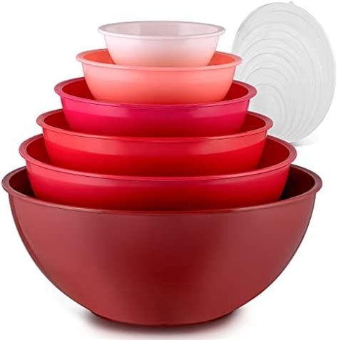 Amazon Rae Dunn Mixing Bowls With Lids Piece Plastic Nesting