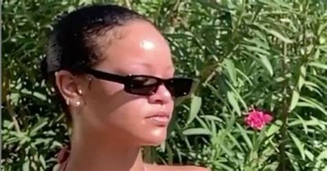 Rihanna Shares Seductive Bikini Clad Video As She Models Her Make Up Line Mirror Online