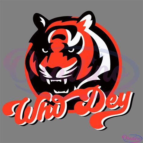 Who Dey SVG Digital File, Cincinnati Bengals Svg, Bengal Svg - Oladino