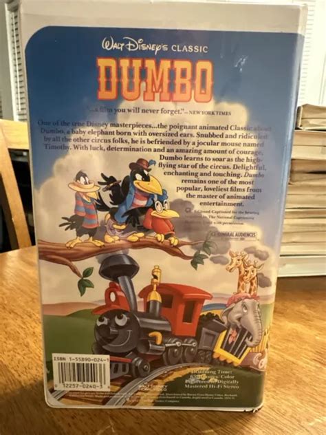 Walt Disneys Classic Dumbo Vhs Black Diamond Edition