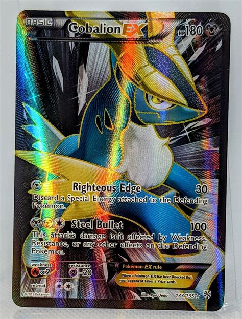 Cobalion Ex Full Art Holo Plasma Storm Vintage Pokemon