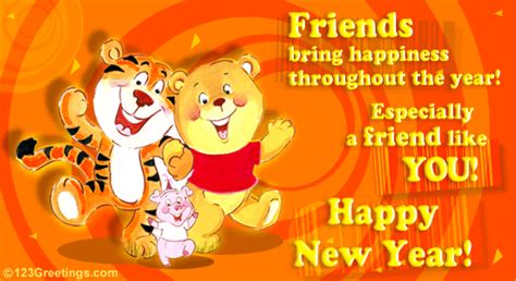 Happy New Year To U! Free Friends eCards, Greeting Cards | 123 Greetings