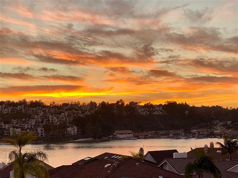 Mesmerizing Sunset Over Lake Mission Viejo Photo Of The Day Mission