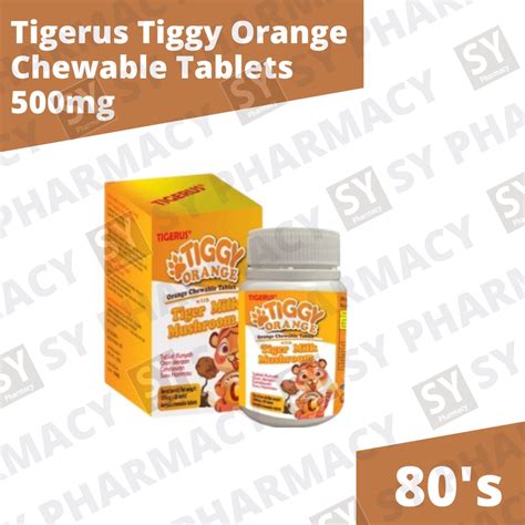 Tiggy Orange Chewable Tablets Mg S Exp