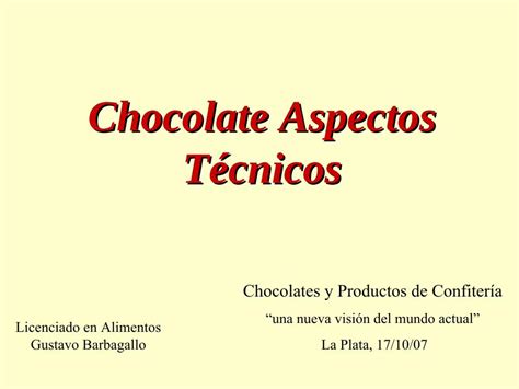 PDF Chocolate Aspectos Técnicos Ministerio de Salud PDF