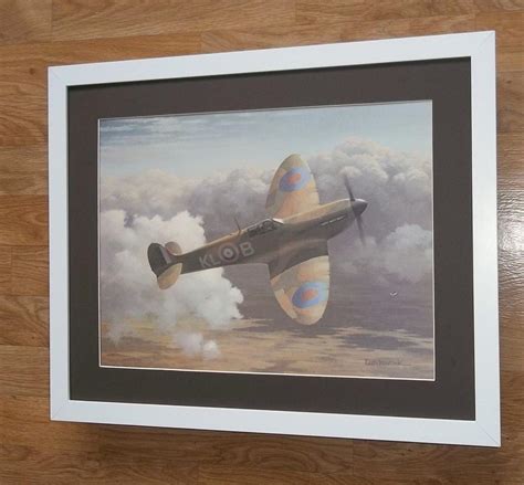 Classic Wings Keith Woodcock Spitfire Print 20 X16 Frame Spitfire Art 1772799349