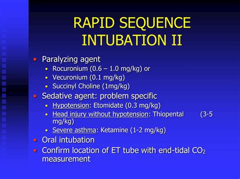 Pediatric Rapid Sequence Intubation