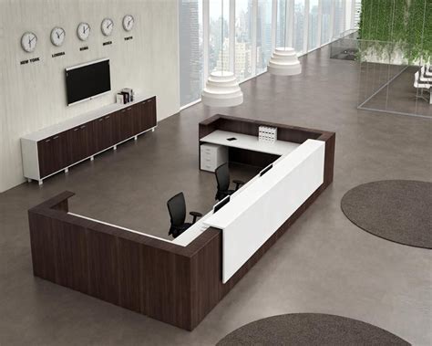 Mostrador De Recepción Z2 Curved Reception Desk Custom Reception Desk