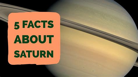 Facts About Saturn | 5 Facts About The Planet Saturn - YouTube