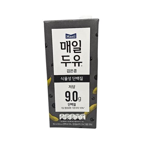 Maeil 매일두유 검은콩 950ml1팩 저당 식물성 단백질 핫트랙스