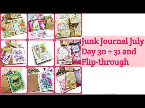 Junk Journal July Flip Through Day 30 31 Junkjournaljuly YouTube