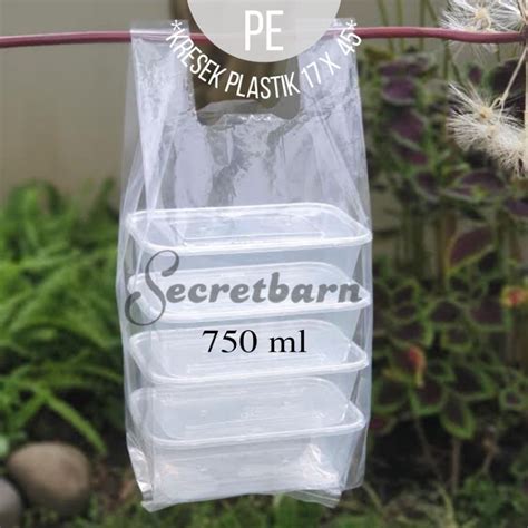 Jual Tas Plastik Bening Isi 50 Ukuran 17x45 Kantong Pe Pp Transparan