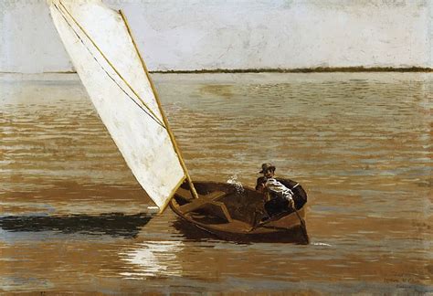 Икинс, Томас (Филадельфия 1844-1916) - Плавание под парусом (картина ...